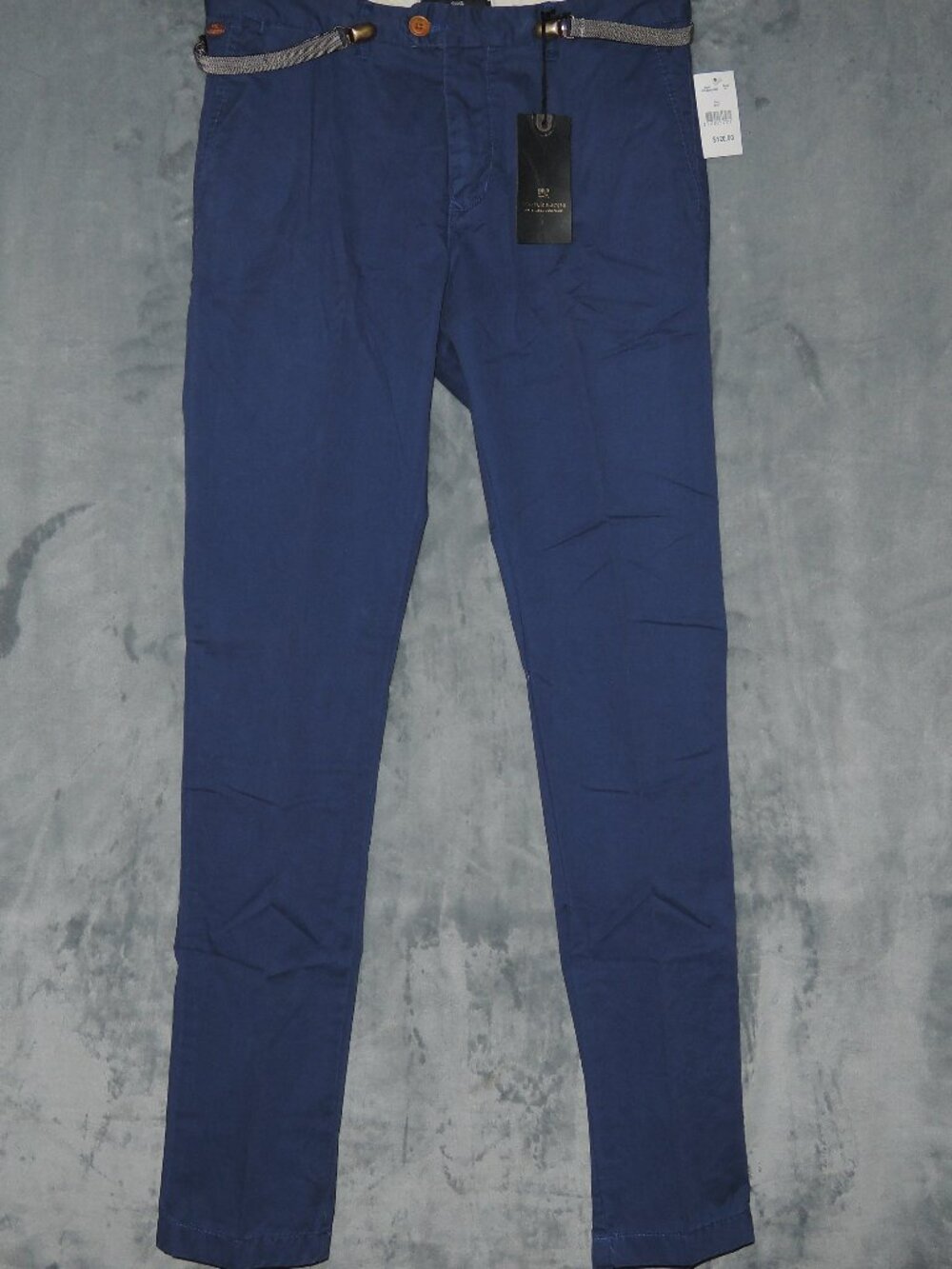 Men's Scotch & Soda Bowie Slim Fit Pants Blue Sz Waist 30 Length 32
